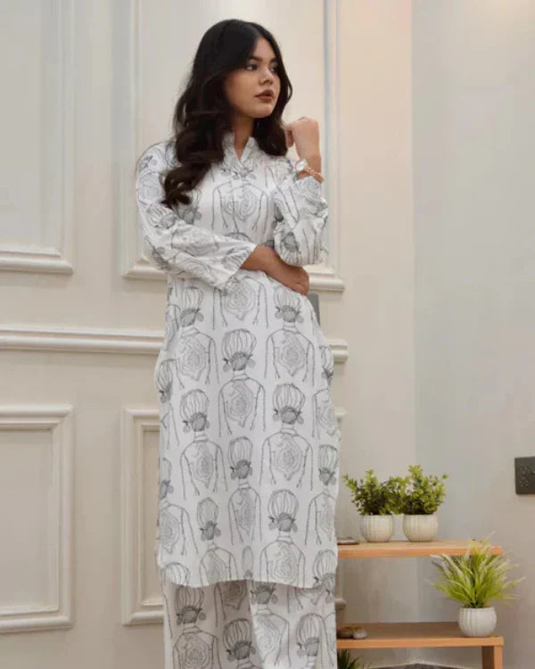 Dur e Fashan Saleem Trending Stitced  suit 2pc