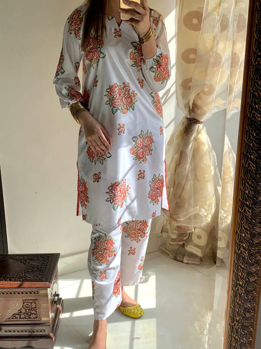 Hasrat Printed stitched suit 2pc