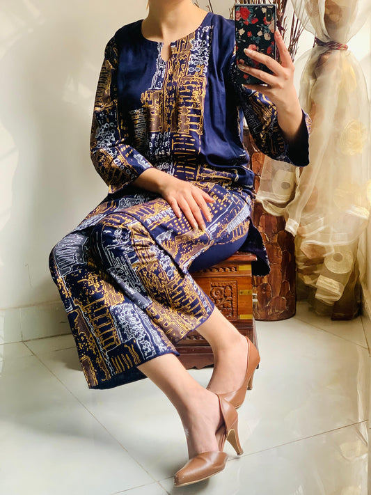 Noor-e-Jahan Stitched suit 2pcc