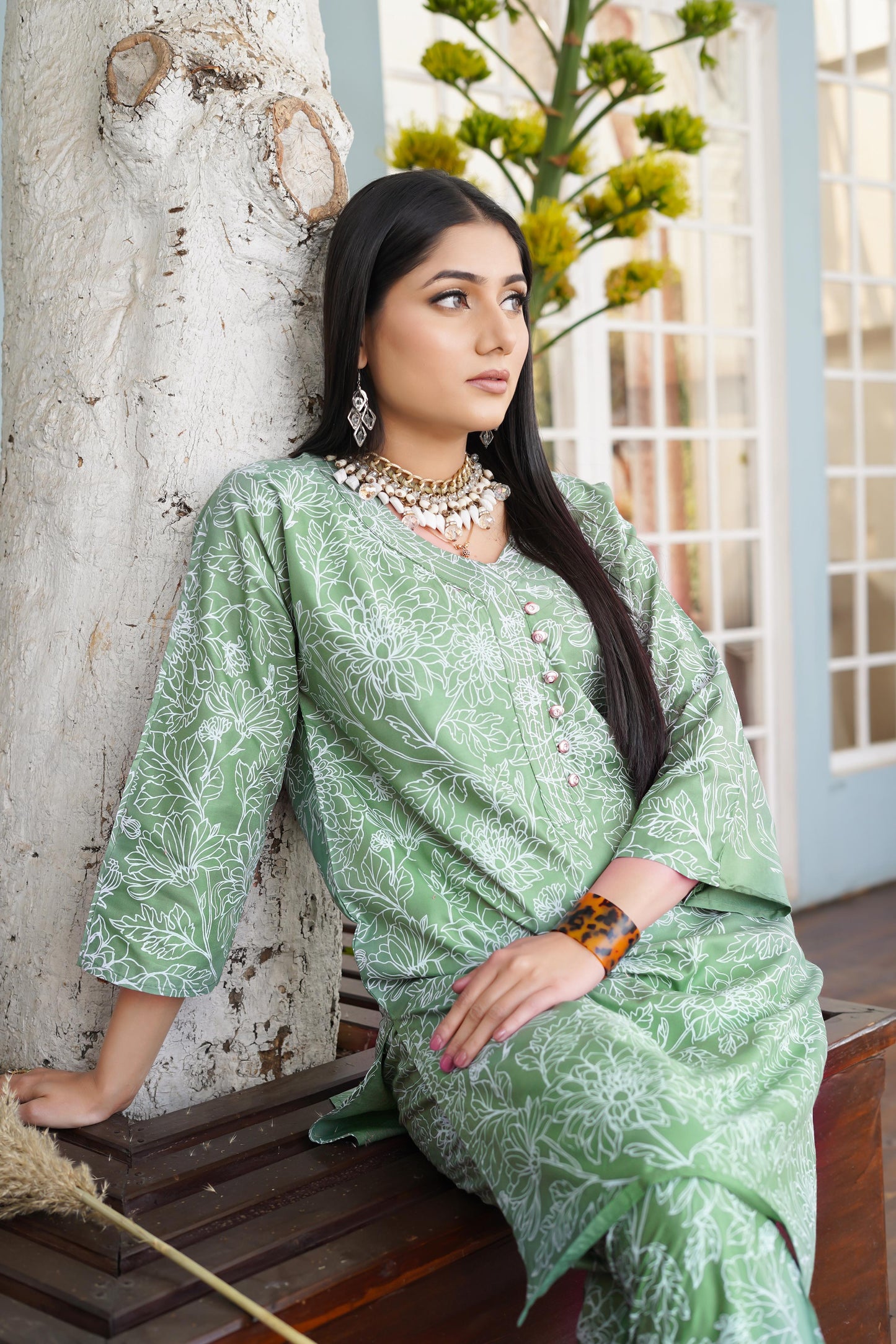 BISMAL Stitched Suit 2pc